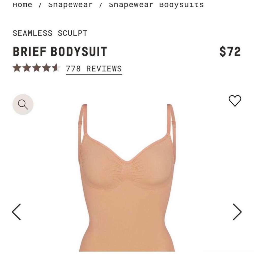 Seamless Sculpt Brief Bodysuit - Tan SKIMS